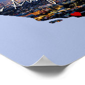 California State Photo insert and town name Poster (Hoek)