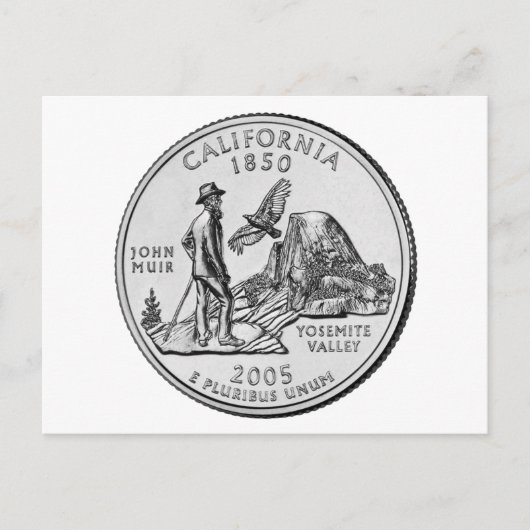 California State Quarter Briefkaart (Voorkant)