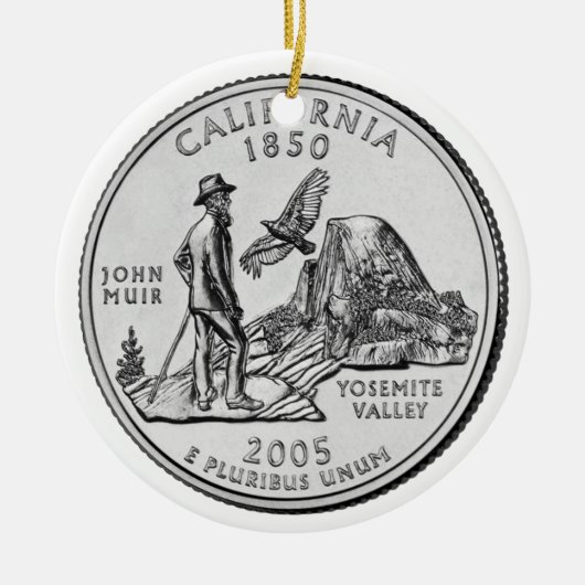 California State Quarter Keramisch Ornament (Voorkant)