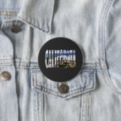 California state ronde button 7,6 cm (In situ)