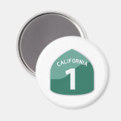 California State Route 1 Pacific Coast Highway Magneet (Voorkant / Achterkant)