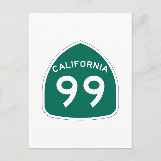 California State Route 99 Briefkaart (Voorkant)