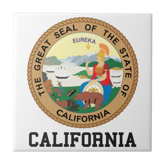 California State Seal Tegeltje (Voorkant)