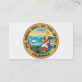 California State Seal Visitekaartje (Achterkant)