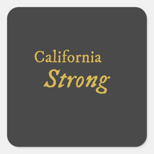 California Strong Vierkante Sticker (Voorkant)