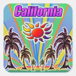 California Summer Love Sticker