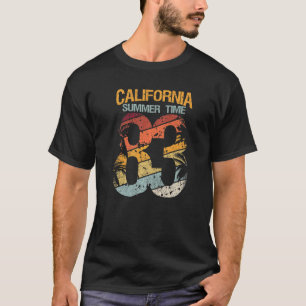 California Summer Time 83 Beach Santa Cruz Surfing T-shirt