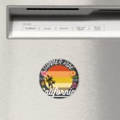 California Summer Vibe Surf Camp Magnet Magneet (Insitu (Vaatwasser))