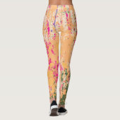 California Sunset Abstracte Splatter Paint Leggings (Achterkant)