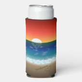 California Sunset | Beach Sand Heart (Seltzer Voorkant)