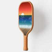 California Sunset | Beach Sand Heart Pickleball Paddle (Links)