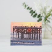 California Sunset Briefkaart (Staand voorkant)