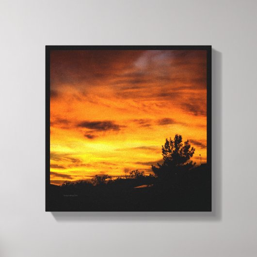 California Sunset Canvas Afdruk (Voorkant)