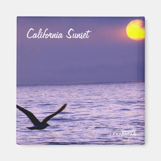 California Sunset Magnet Magneet (Voorkant)