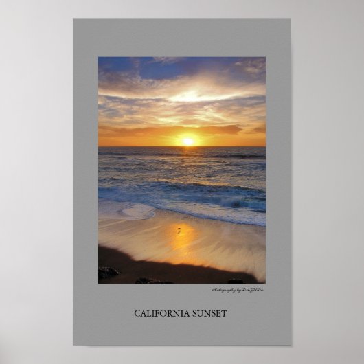 California Sunset Poster (Voorkant)