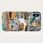 California Super Sticker Collage Pattern Case-Mate iPhone Case (Achterkant (horizontaal))