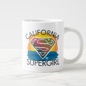 California Supergirl Sunset Graphic Extra Grote Beker (Rechts)