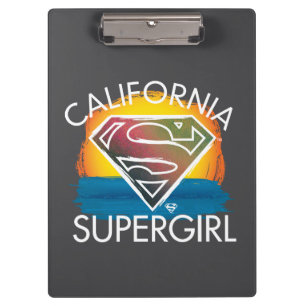 California Supergirl Sunset Graphic Klembord