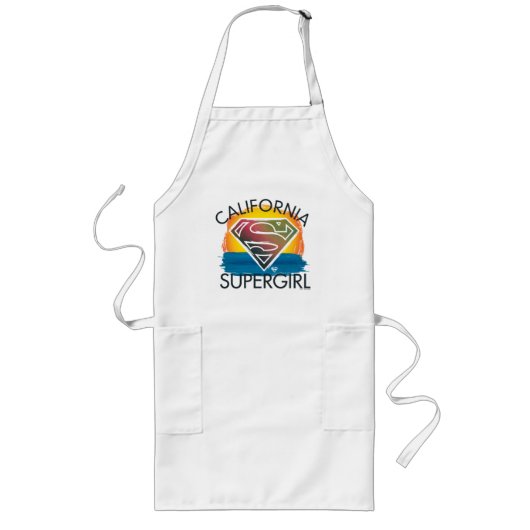 California Supergirl Sunset Graphic Lang Schort (Voorkant)