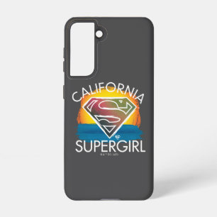 California Supergirl Sunset Graphic Samsung Galaxy Hoesje