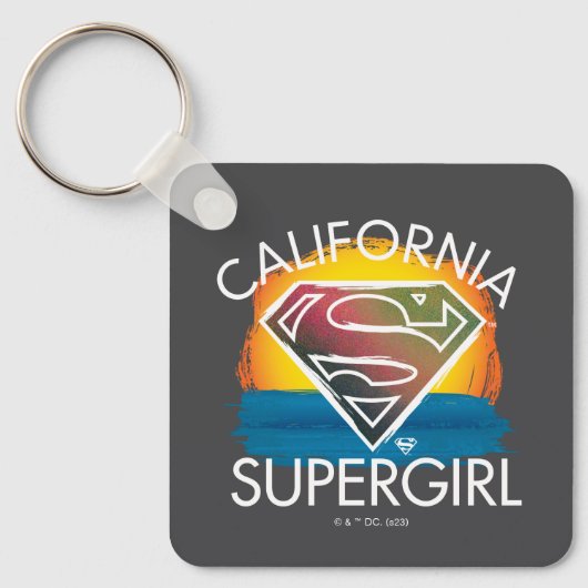 California Supergirl Sunset Graphic Sleutelhanger (Voorkant)