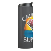 California Supergirl Sunset Graphic Thermosbeker (Gedraaid links)