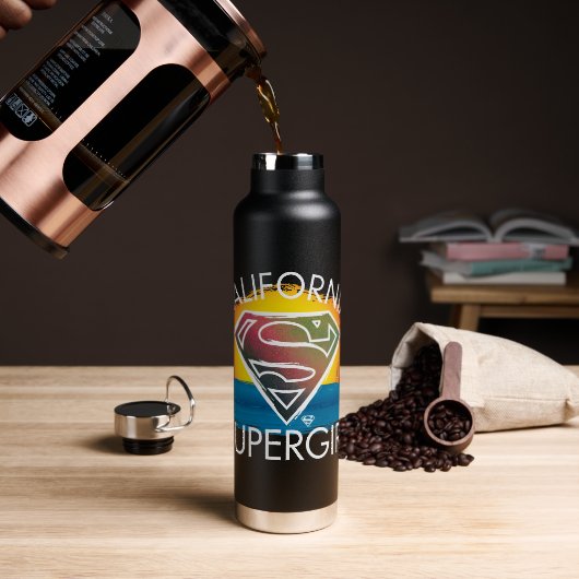 California Supergirl Sunset Graphic Waterfles (Koffie)