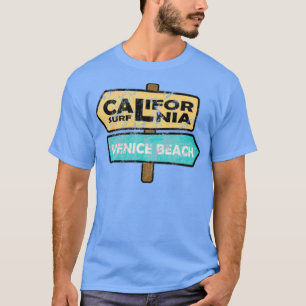California Surf Sign Sticker T-shirt