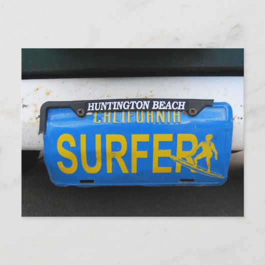 California Surfer License Bord Briefkaart (Voorkant)