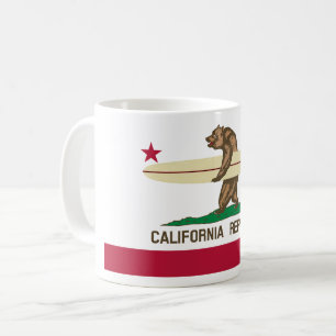 California Surfing Beer Coffee Mok
