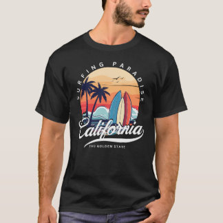 California Surfing Paradise Heren T-shirt