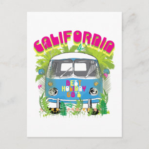 California Surfing Van Briefkaart