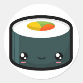 California Sushi-Sticker Ronde Sticker