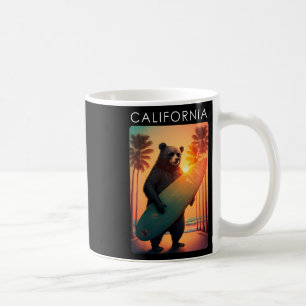 California T-shirt Cool Republic Beer Surfen Stran Koffiemok