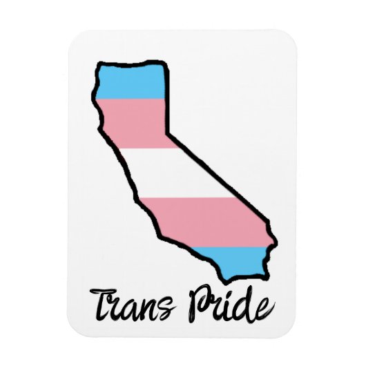 California Trans Pride Magneet (Verticaal)