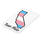 California Trans Pride Magneet (Linkerzijde)