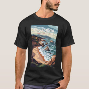 California Travel Art Vintage T-shirt
