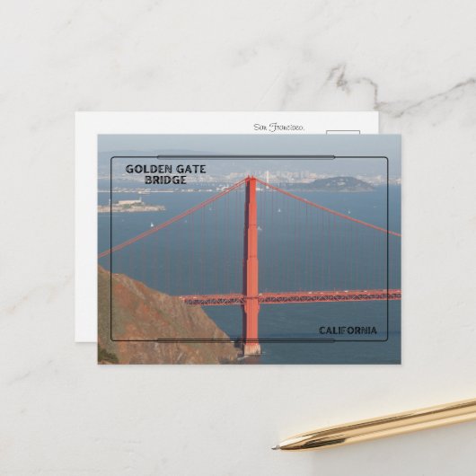 California Travel Keepsake Briefkaart (Voorkant / Achterkant in situ)