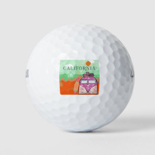California Travel Poster Golfballen