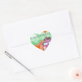 California Travel Poster Hart Sticker (Envelop)