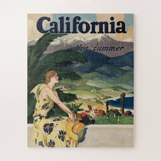  California Travel Poster Legpuzzel (Verticaal)