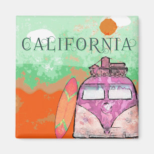 California Travel Poster Magneet