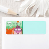 California Travel Poster Return Label (Insitu)