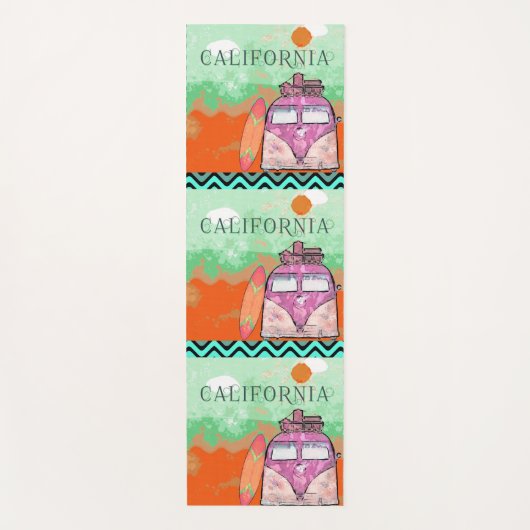 California Travel Poster Yoga Mat (Voorkant)