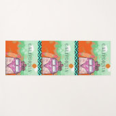 California Travel Poster Yoga Mat (Voorkant (horizontaal))