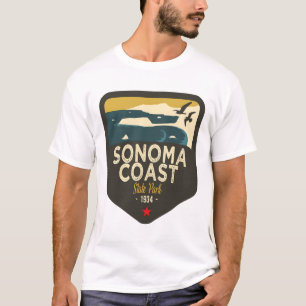 California Treasures Badge - Sonoma Coast State Pa T-shirt