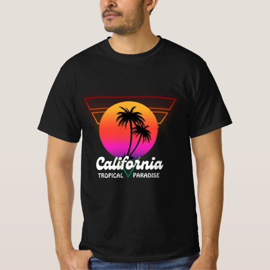 California Tropical Paradise T-shirt (Voorkant)