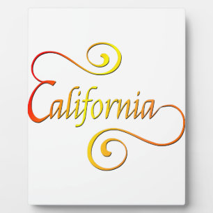 California Typography Art Fotoplaat
