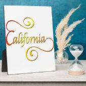 California Typography Art Fotoplaat (Zijkant)