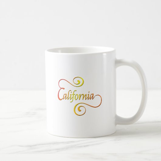 California Typography Art Koffiemok (Rechts)
